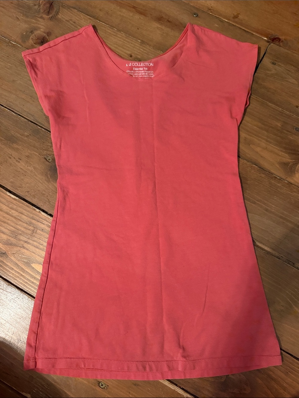 Coral Cap-Sleeve Women’s Top